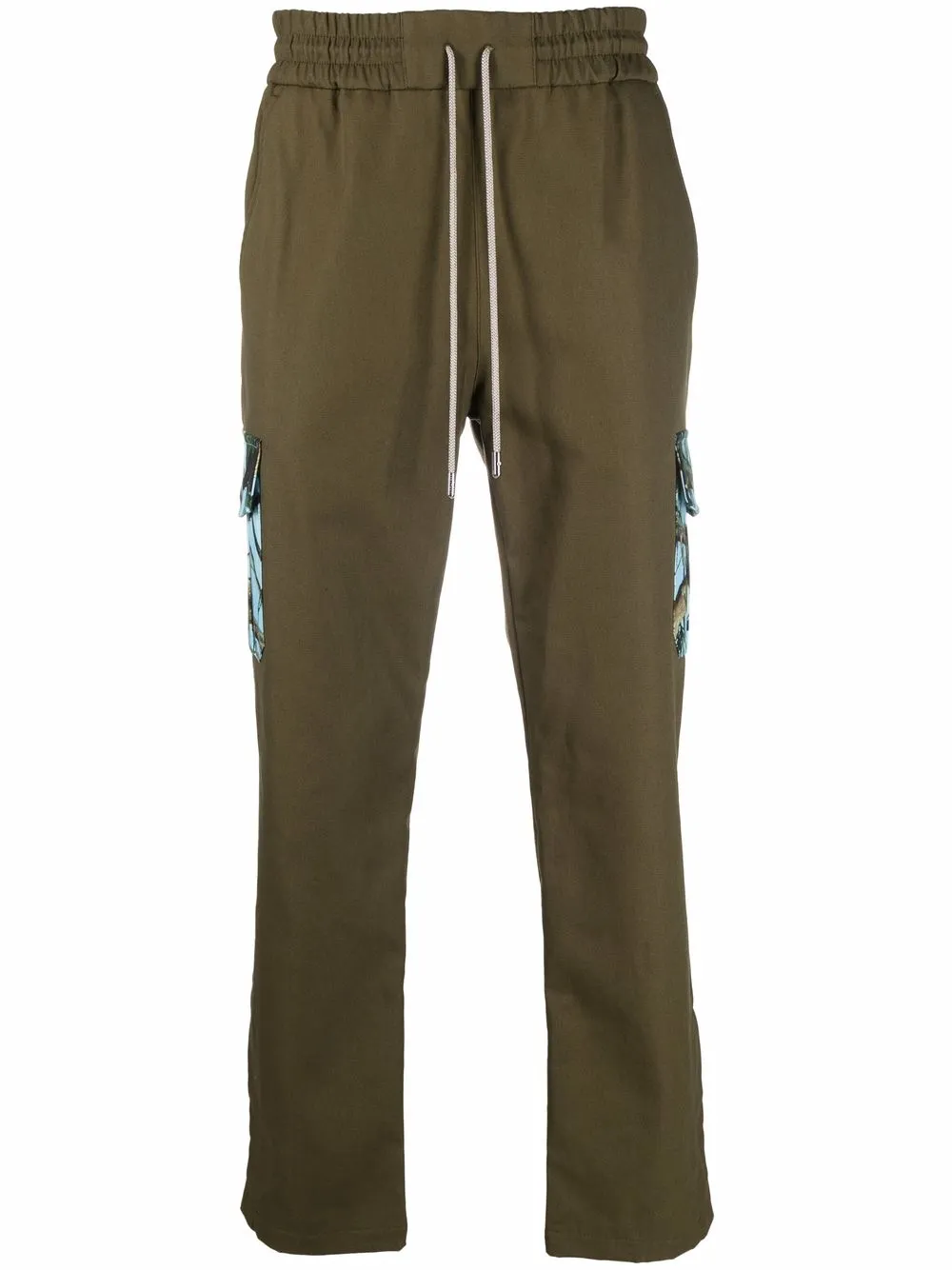 

Just Don pantalones bordados con cordones en la pretina - Verde