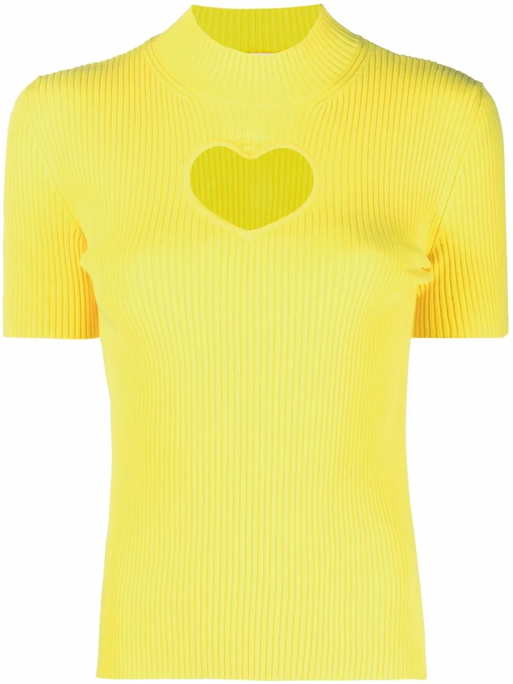 

MSGM top tejido de canalé - Amarillo