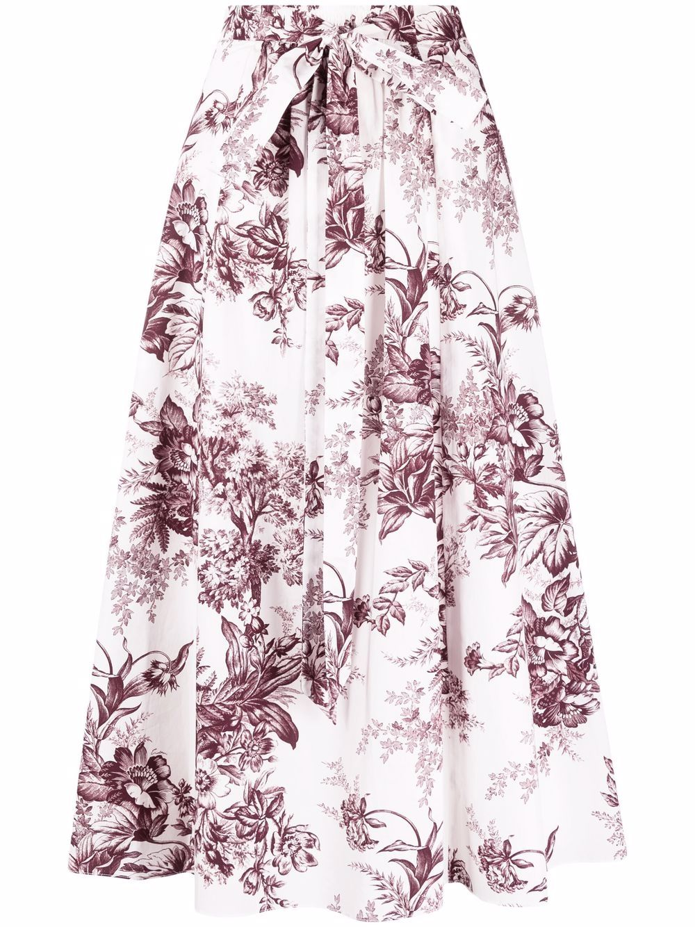 фото Erdem bernadette floral-print midi skirt