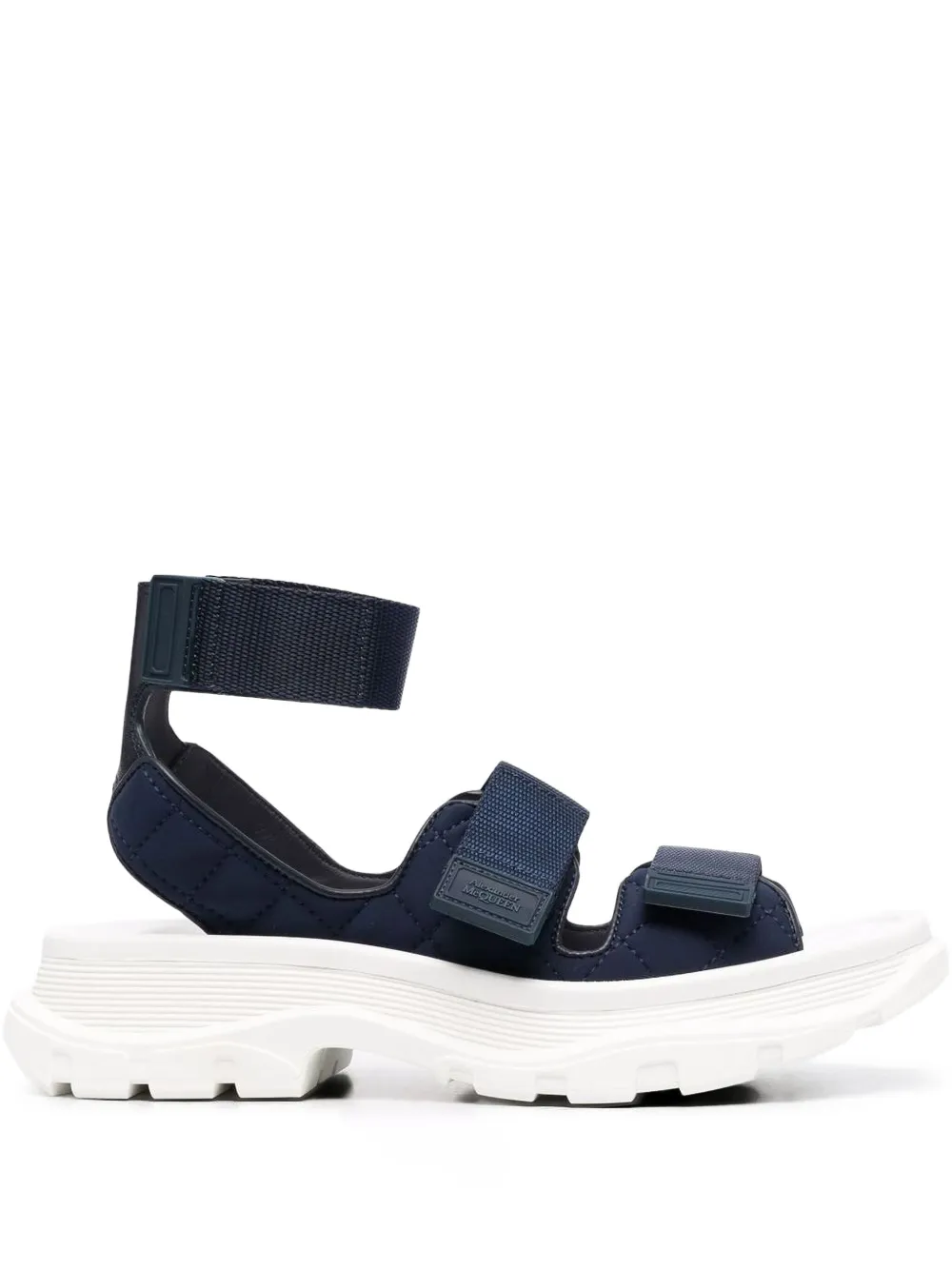 Alexander McQueen chunky touch-strap sandals | Blue | Image 1