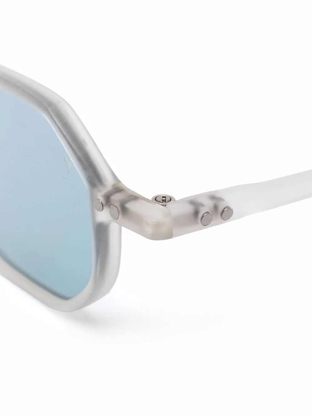  Eyepetizer Sonnenbrille Mit Geometrischem Gestell   Blau 