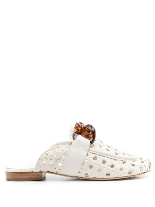 Mules Massena à design tissé - Sarah Chofakian - Modalova
