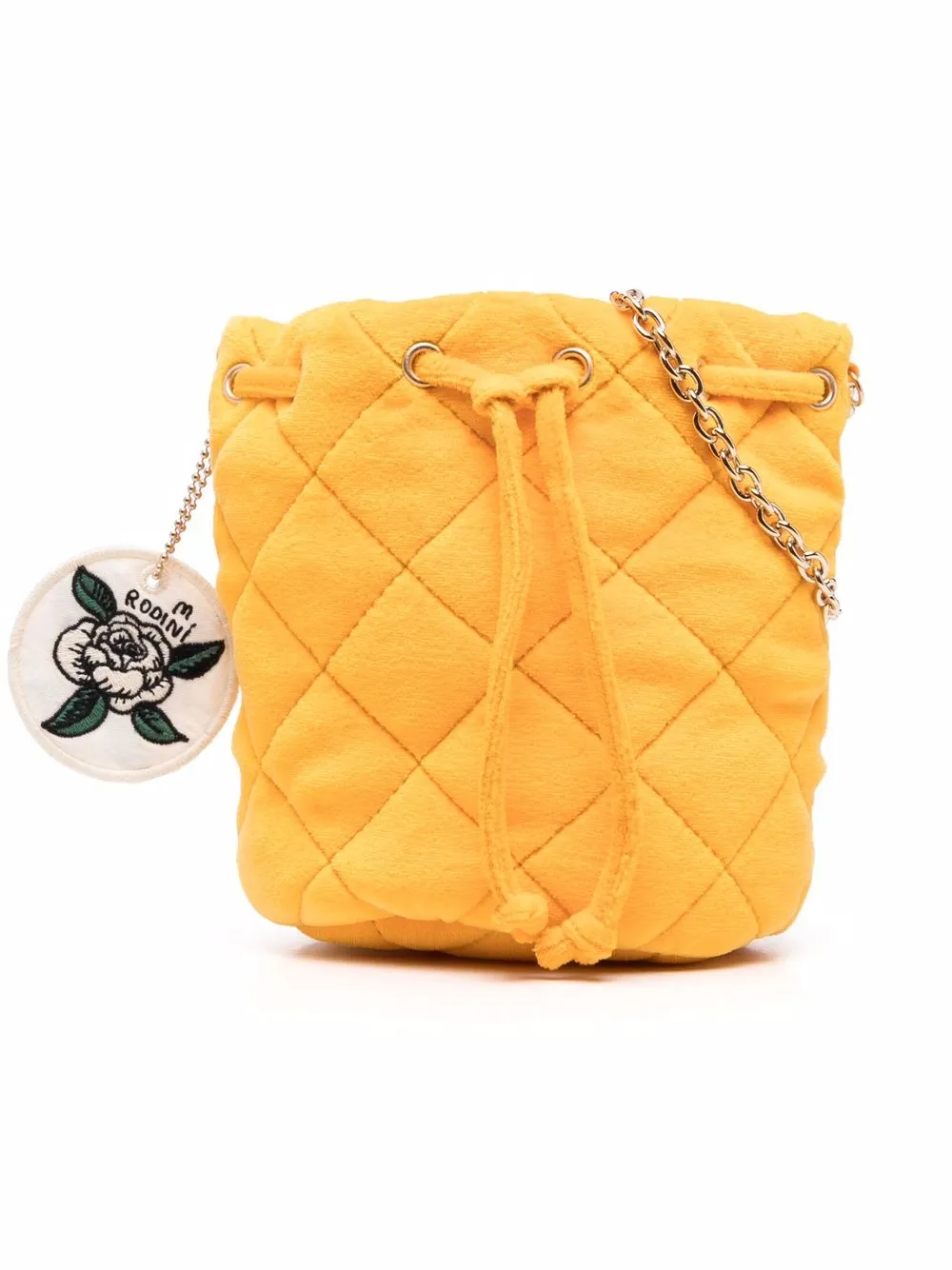 

Mini Rodini bolsa capitonada - Amarillo