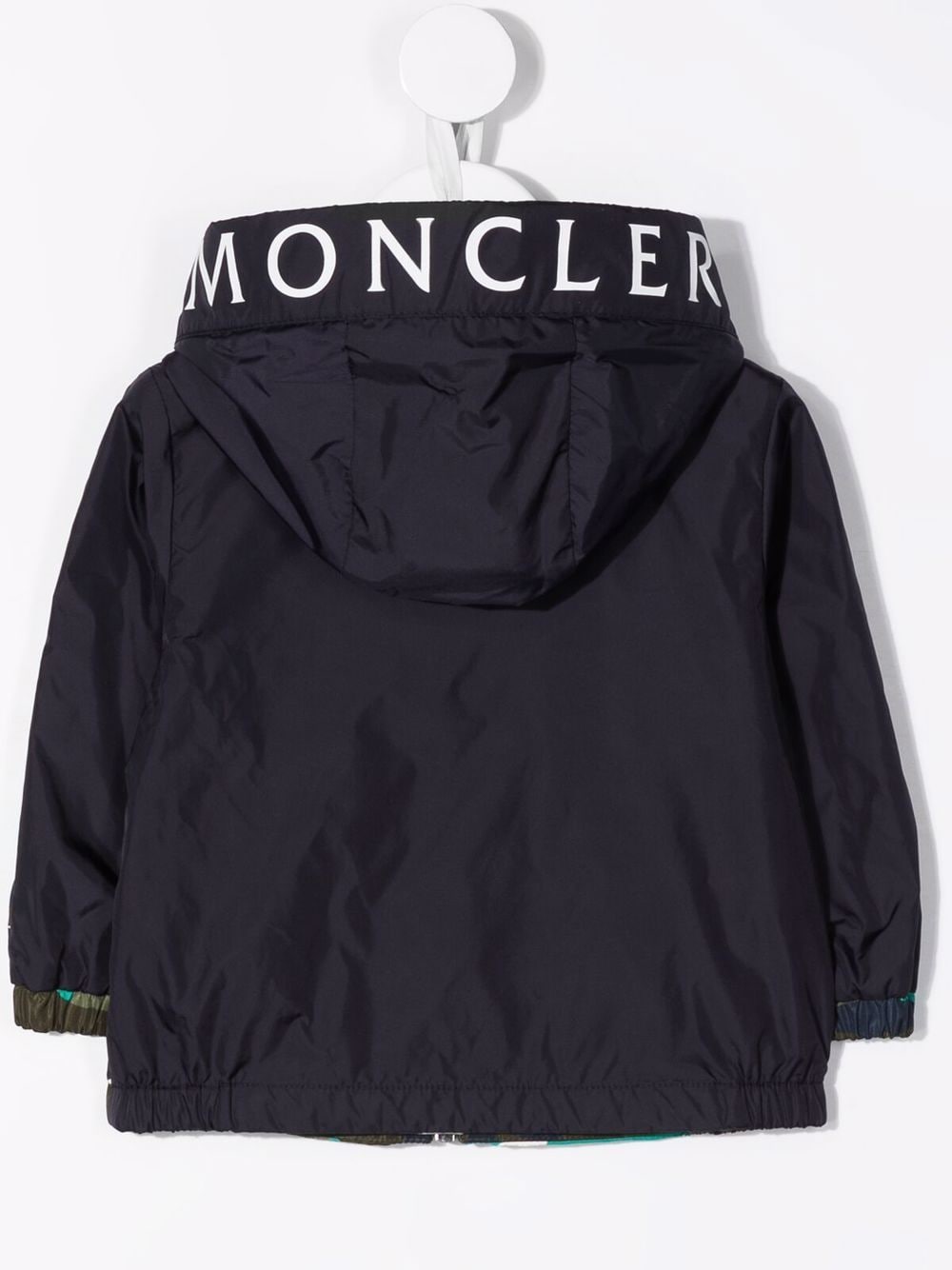 фото Moncler enfant camo-print hooded jacket