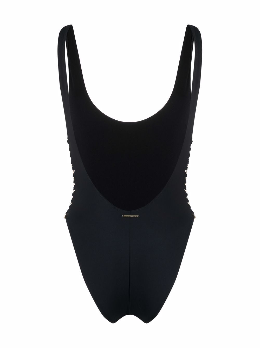 Stella McCartney Badpak met schakelketting afwerking - Zwart