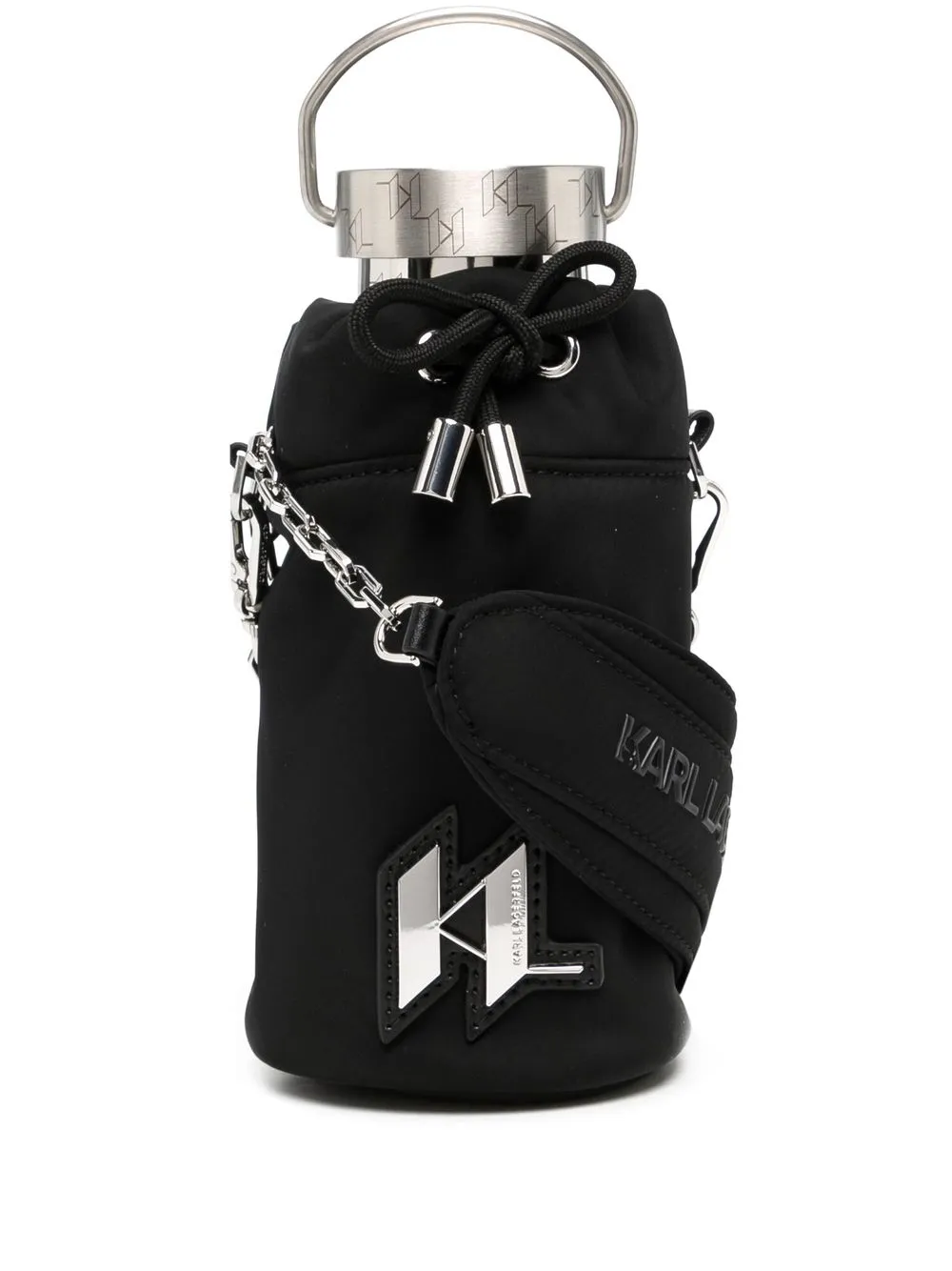 

Karl Lagerfeld monogram-print bottle - Black