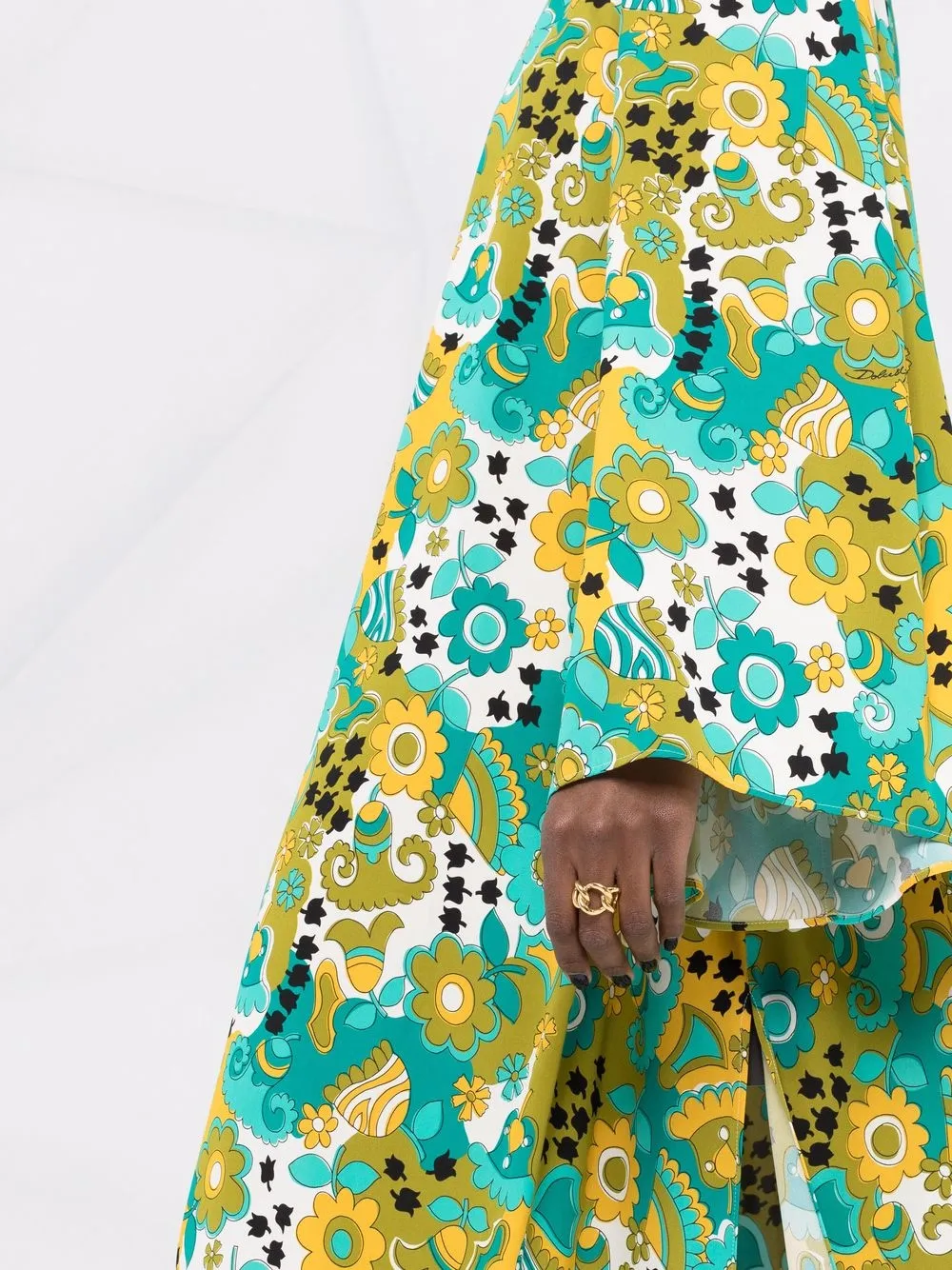 Dolce & Gabbana floral-print floor-length dress