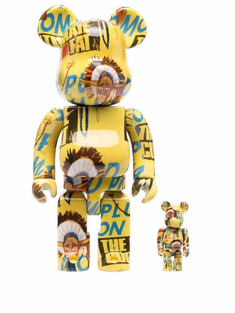 toy andy warhol x basquiat be@rbrick 100% and 400% 积木熊套装