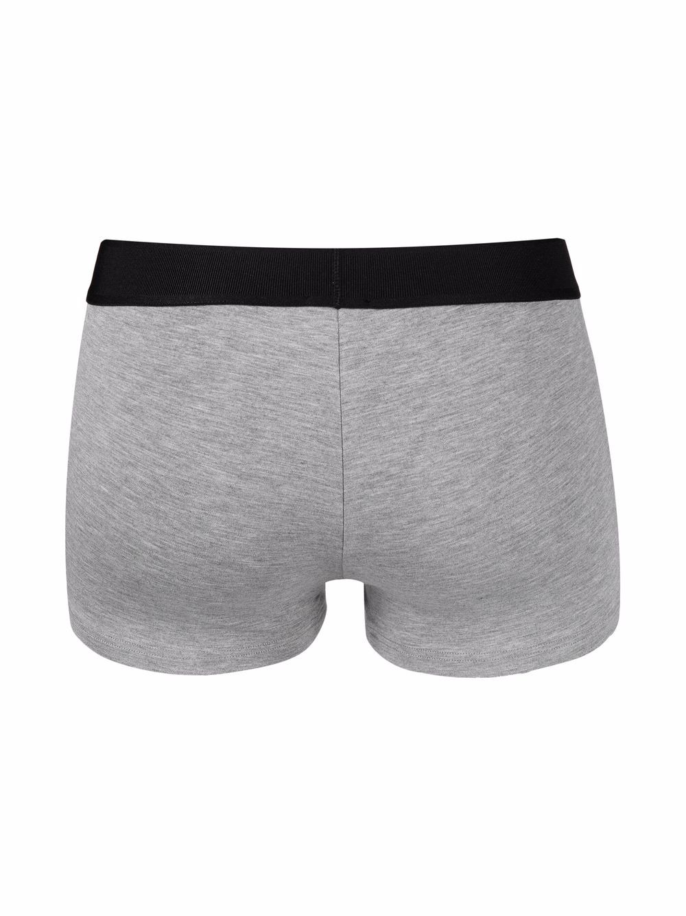 Shop Tom Ford Logo Embroidered Short Briefs In Grey