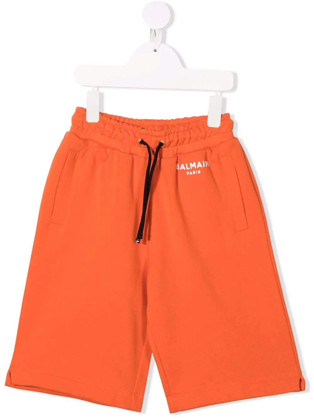 

Balmain Kids shorts deportivos con logo estampado - Naranja
