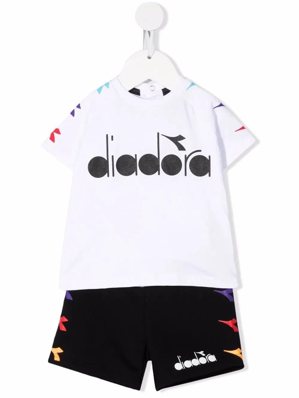 

Diadora Junior playera con logo estampado - Negro