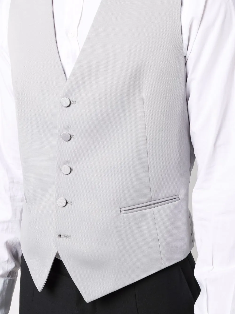 button-up suit waistcoat 