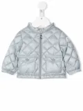 Moncler Enfant quilted logo-patch jacket - Blue