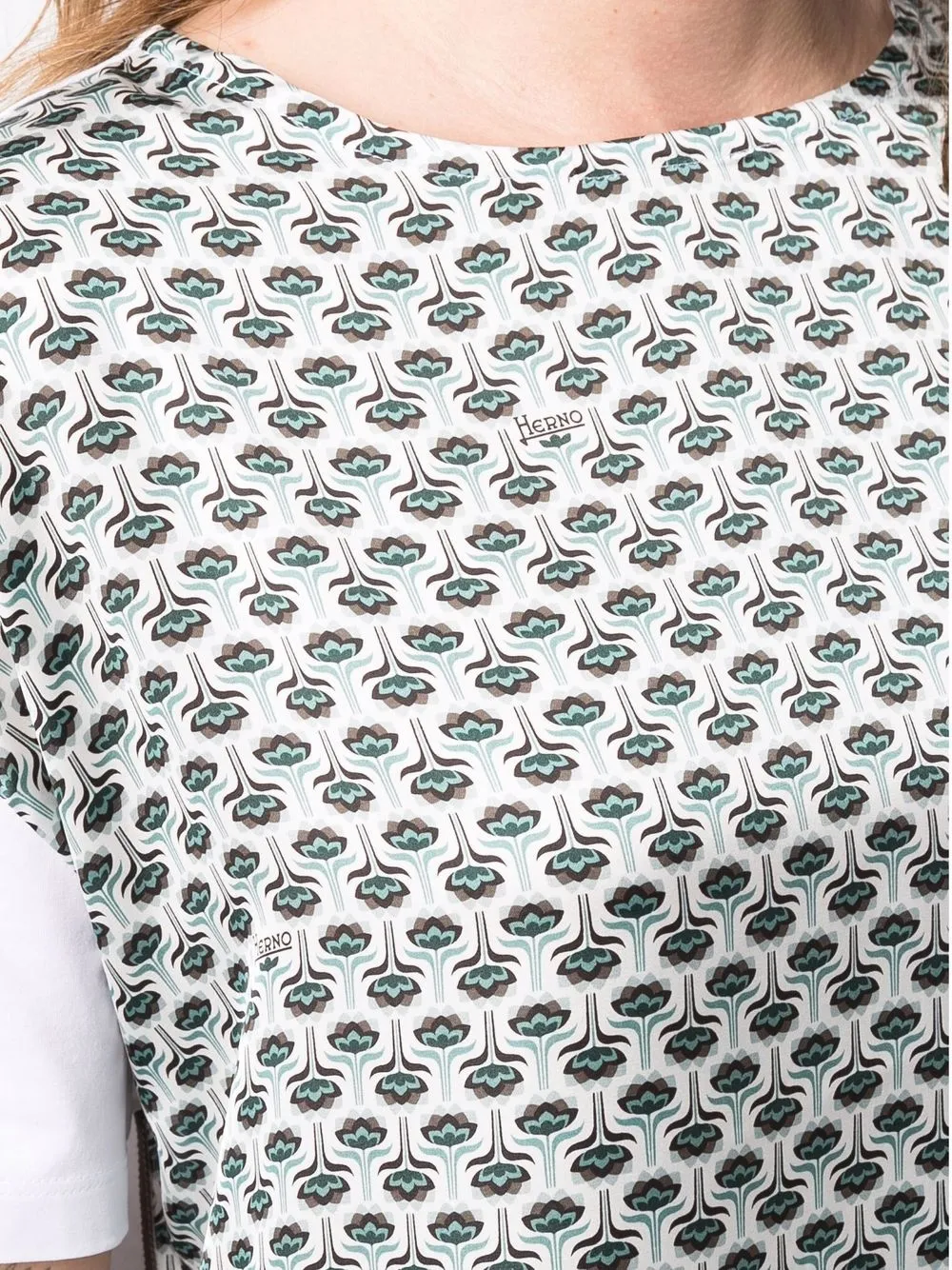 Herno T-shirt met borduurwerk Wit