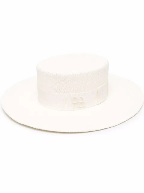 Ruslan Baginskiy pearl-chain Straw Hat 