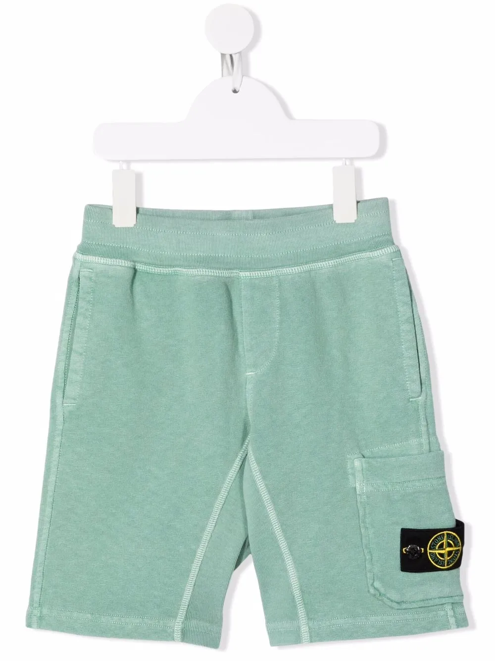 

Stone Island Junior logo patch shorts - Green