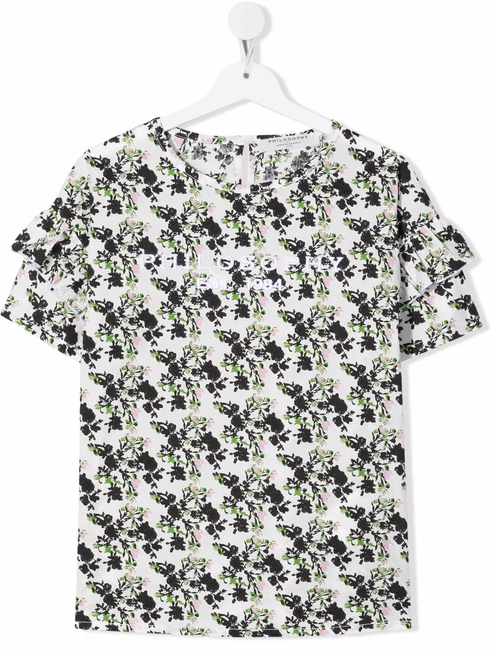 

Philosophy Di Lorenzo Serafini Kids TEEN floral-print cotton top - White