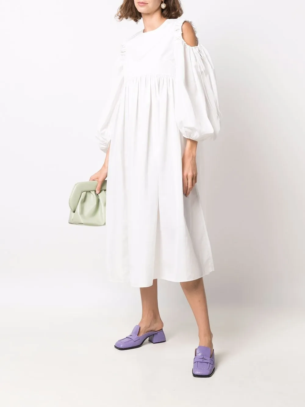 Cecilie Bahnsen Vestido Midi De Corte Imperio - Farfetch
