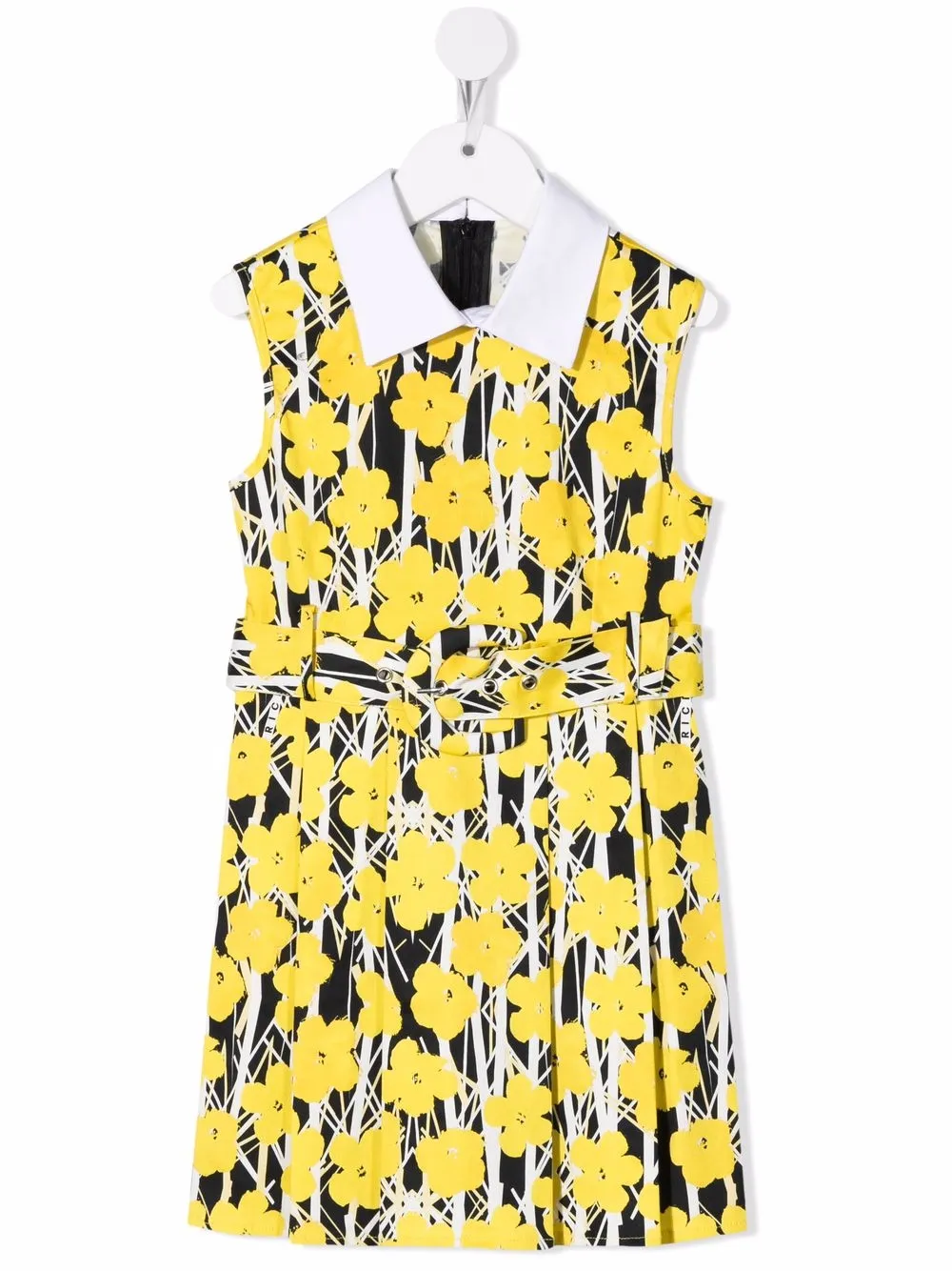 

John Richmond Junior vestido con estampado floral - Negro