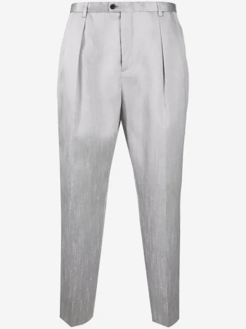 Saint Laurent pantalones de vestir con bolsillos