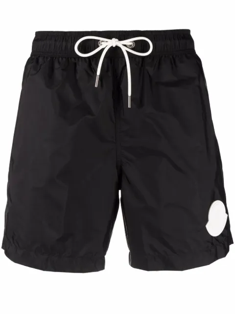Moncler logo-patch swim shorts