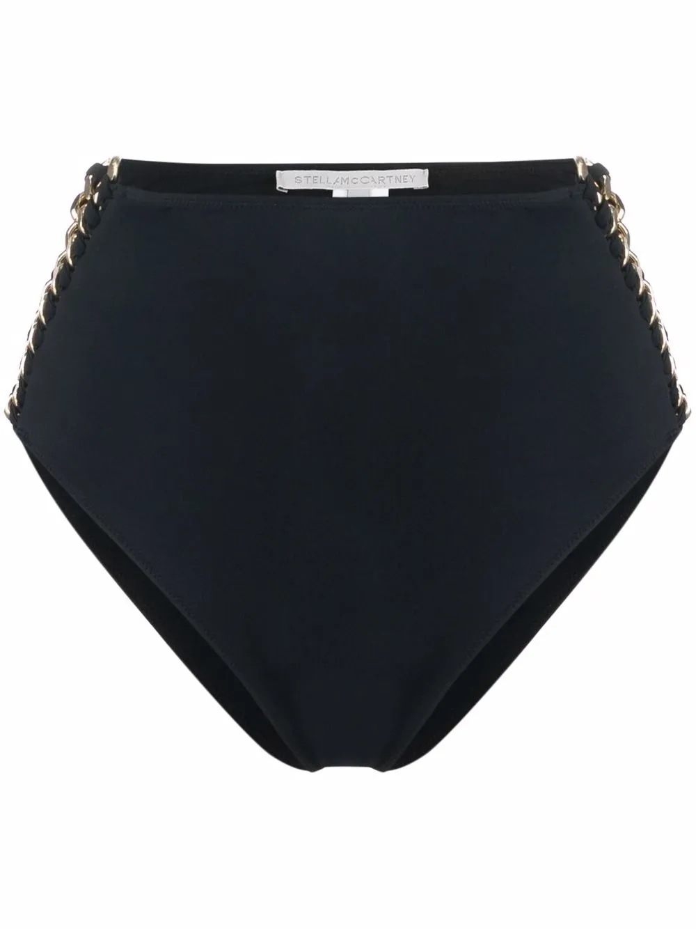 Stella McCartney bikini bottom con ribete de cadena - Negro