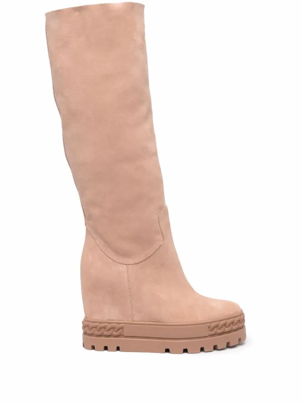 Casadei Folded Wedge Boots - Farfetch