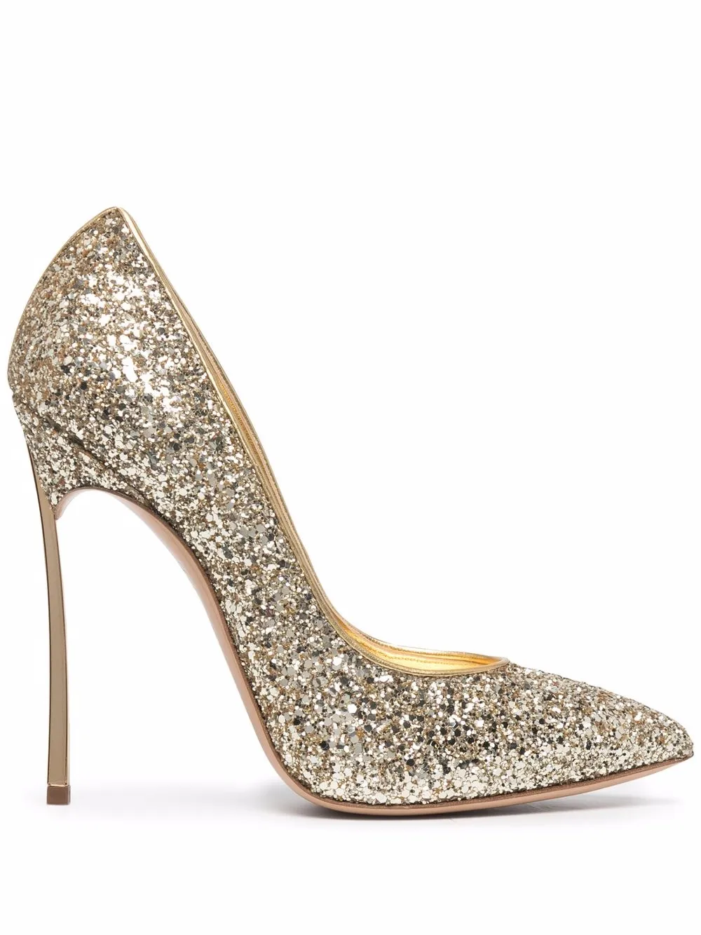 Buy Gold Glitter 3 Inch Heels for Women 