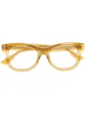 Gucci Eyewear logo square-frame glasses - Yellow