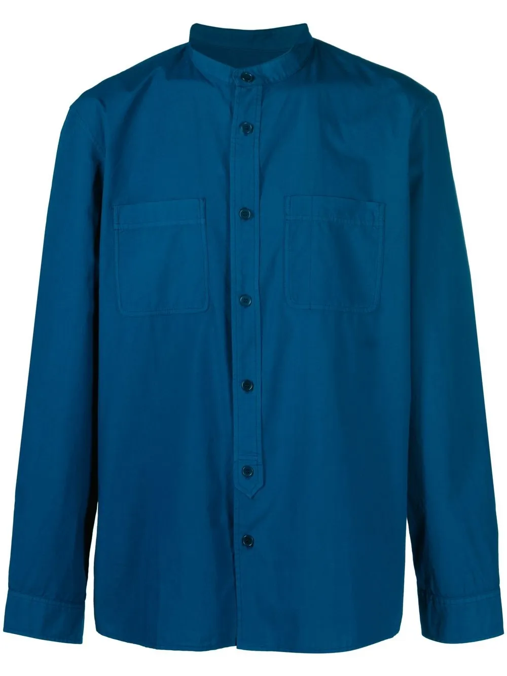 

A.P.C. camisa con cuello mao - Azul