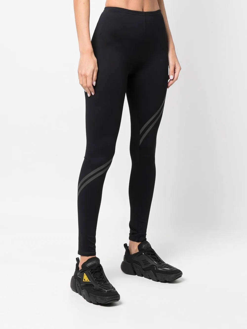 LOEWE Legging met logoprint Zwart