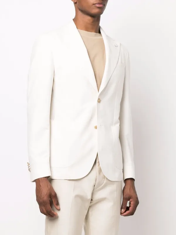 LUIGI BIANCHI MANTOVA peak-lapels single-breasted Blazer - Farfetch