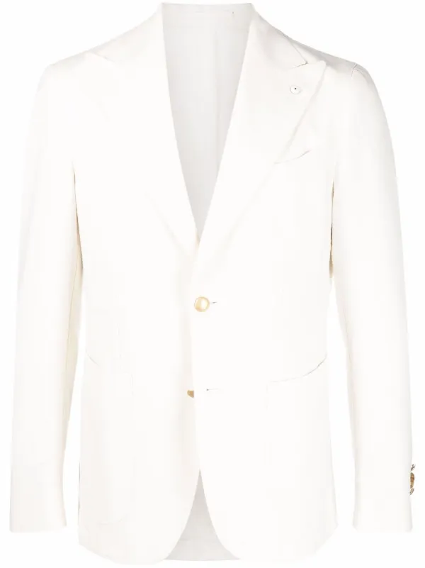 LUIGI BIANCHI MANTOVA peak-lapels single-breasted Blazer - Farfetch
