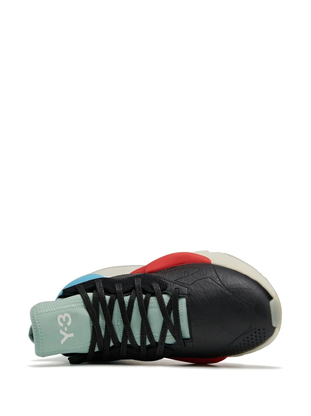 Y-3 Multicolorleather And Canvas Sneakers In Black