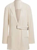 Y-3 oversized-belted blazer - Neutrals