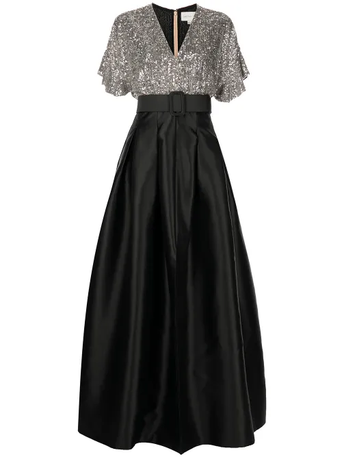 Robe Simone longue à sequins brodés - Sachin & Babi - Modalova