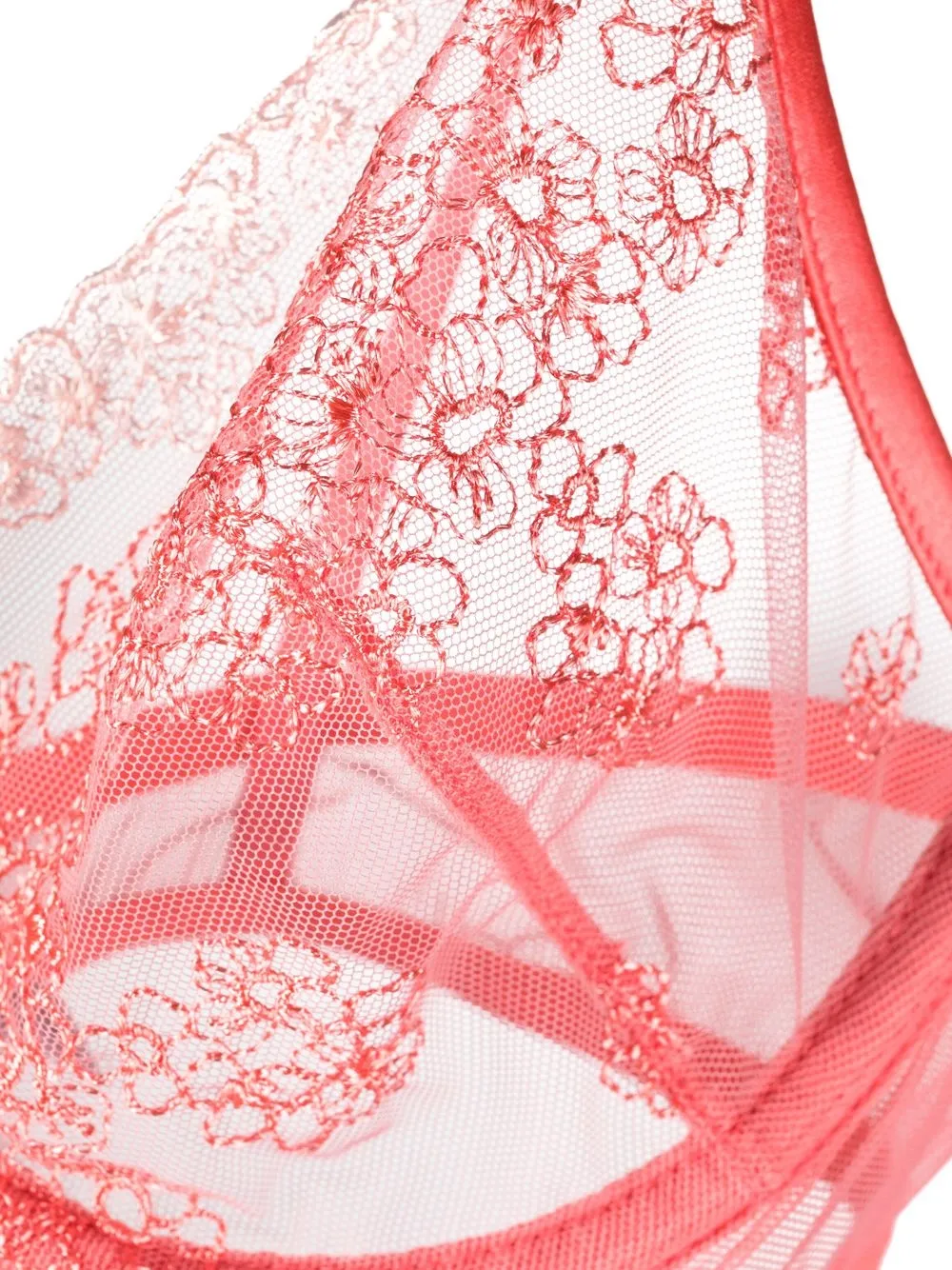 La Perla Lace Pattern Sheer Bra Farfetch