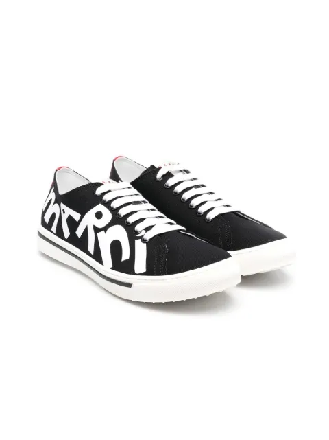 Marni Kids TEEN logo-print low-top sneakers