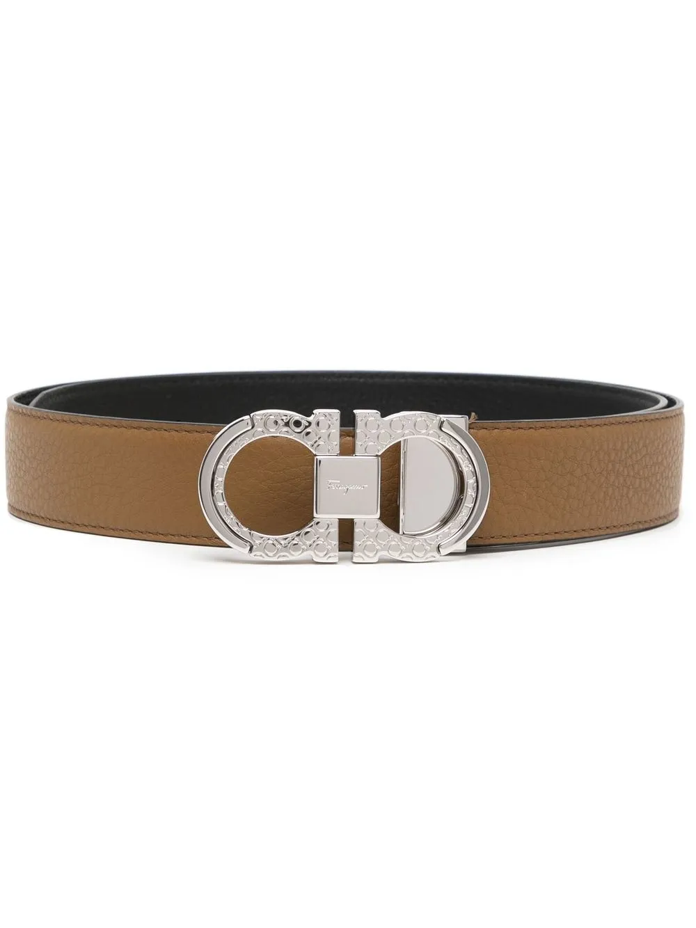 

Ferragamo Gancini buckle belt - Brown