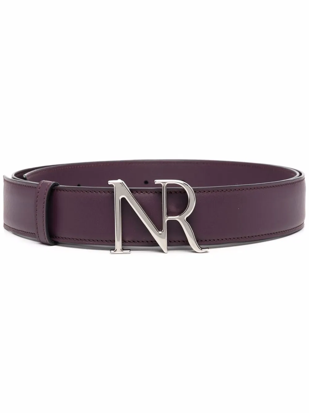 

Nina Ricci logo-buckle leather belt - Red