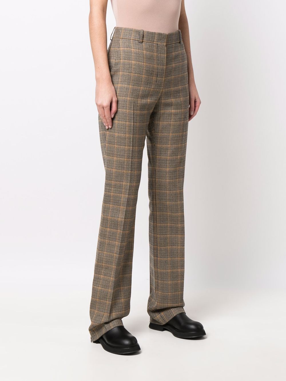 Nina Ricci houndstooth checked straight-leg trousers Women