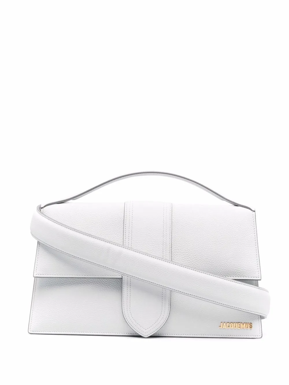 logo-plaque leather tote bag