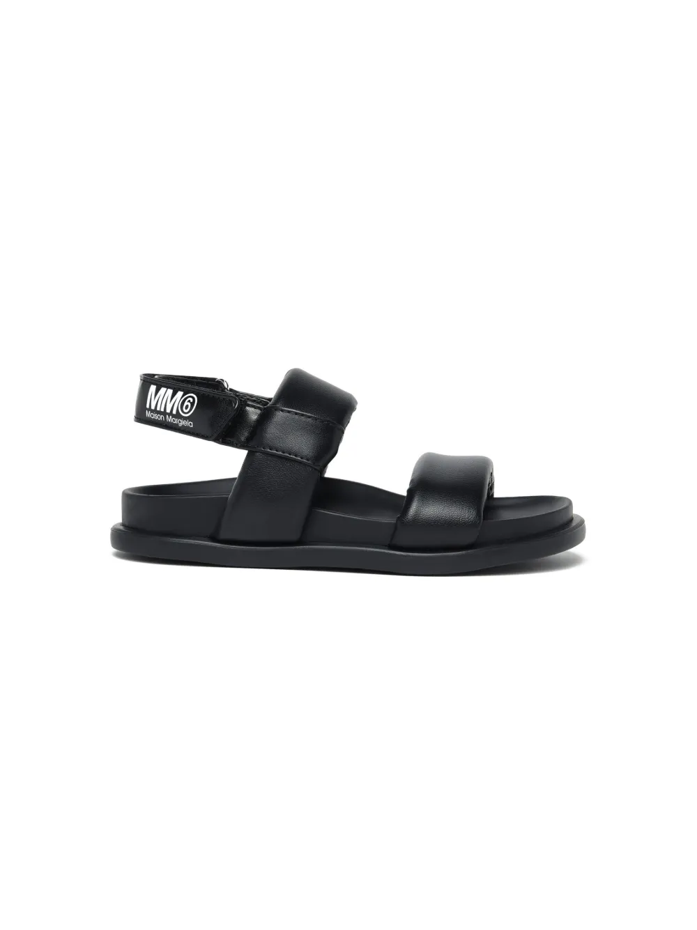 MM6 Maison Margiela Kids Sandalen met dubbele bandjes - Zwart