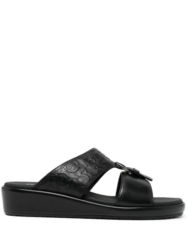 Ferragamo Murray Leather Sandal, Black Ferragamo Murray Leather Sandal – Bluefly main image 3