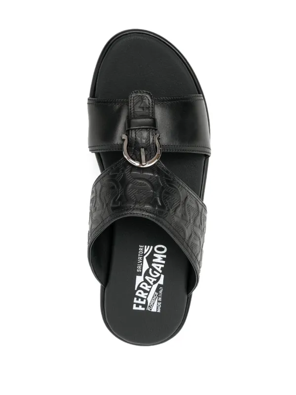 Ferragamo Murray Leather Sandal, Black Ferragamo Murray Leather Sandal – Bluefly main image 4