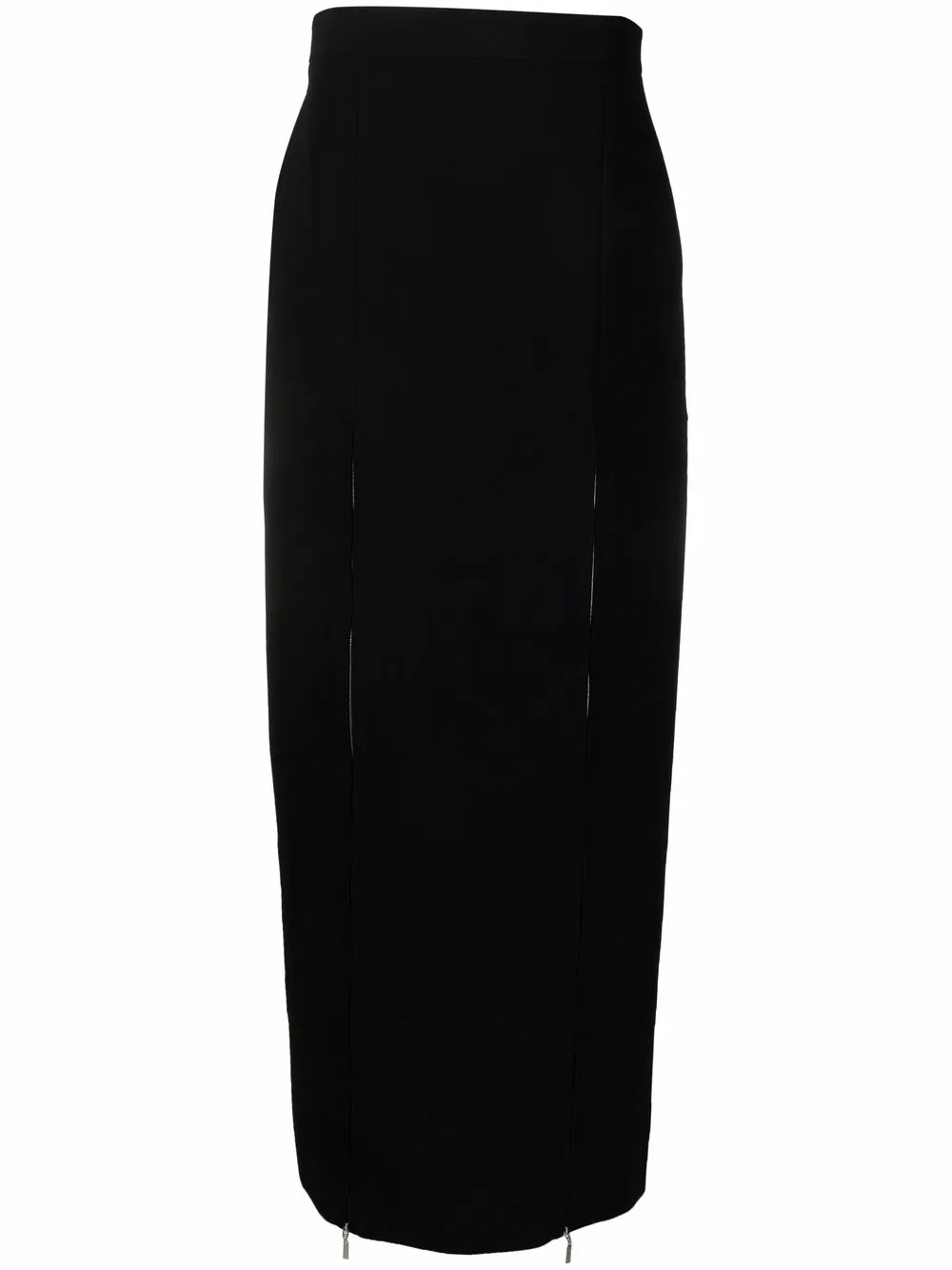 nina ricci recycled gabardine straight skirt - black