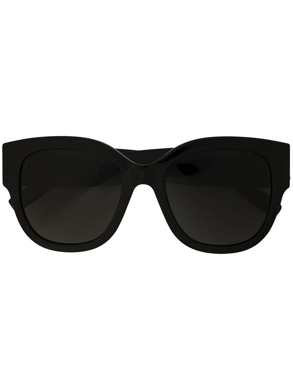 Saint Laurent Square-frame Monogram-logo Sunglasses In Black | ModeSens