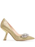 Nicholas Kirkwood Monstera 90mm pumps - Gold