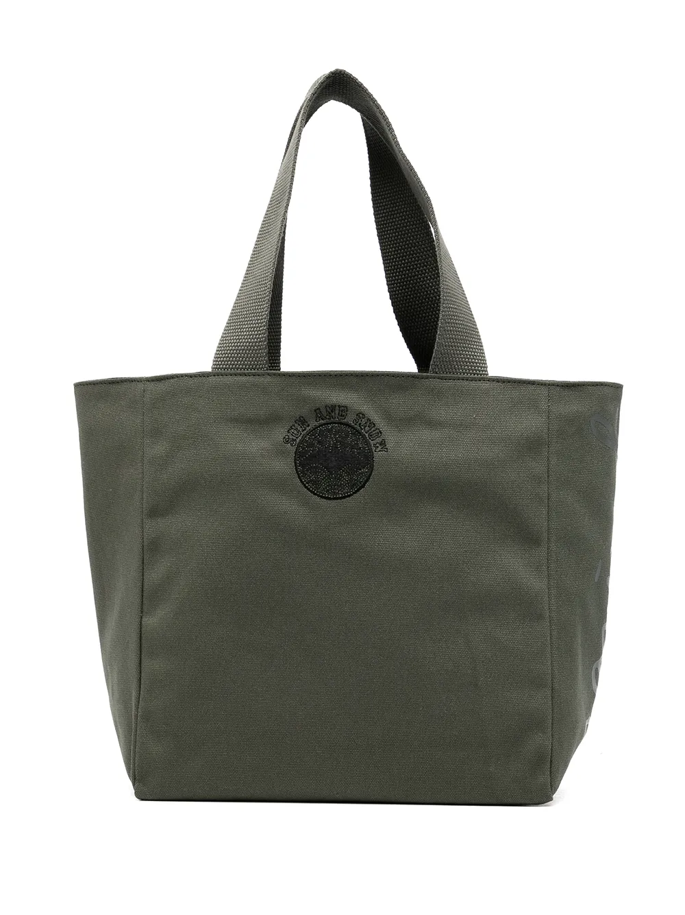 

agnès b. tote con parche del logo - Verde