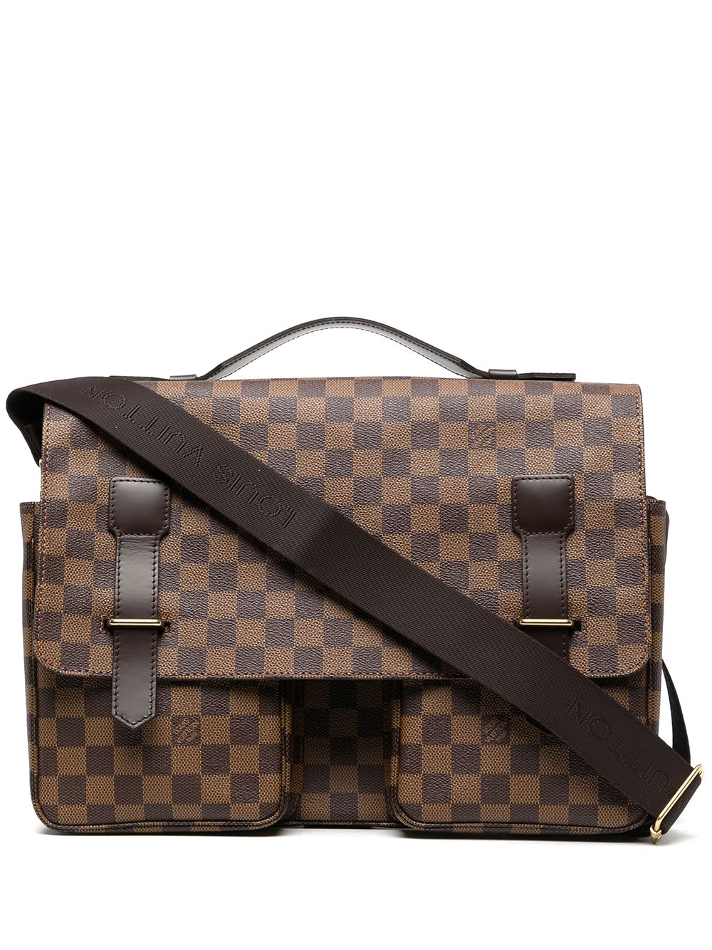 LOUIS VUITTON Damier Ebene Broadway Messenger Bag 1281908